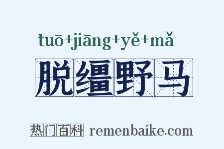 脱缰野马是什么意思的图片